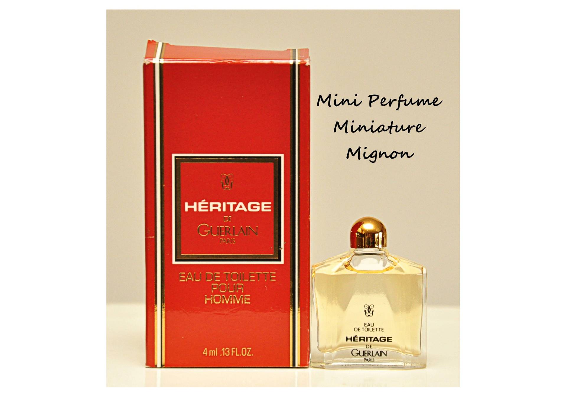 Guerlain Héritage Eau De Toilette Pour Homme 4Ml Miniatur Splash Non Spray Herrenparfüm Sehr Selten Vintage 1992 Guerlain Héritage Eau De Toilette Pour Homme 4Ml Miniatur Splash Non Spray Herrenparfüm Sehr Selten Vintage 1992 von Etsy - YourVintagePerfume