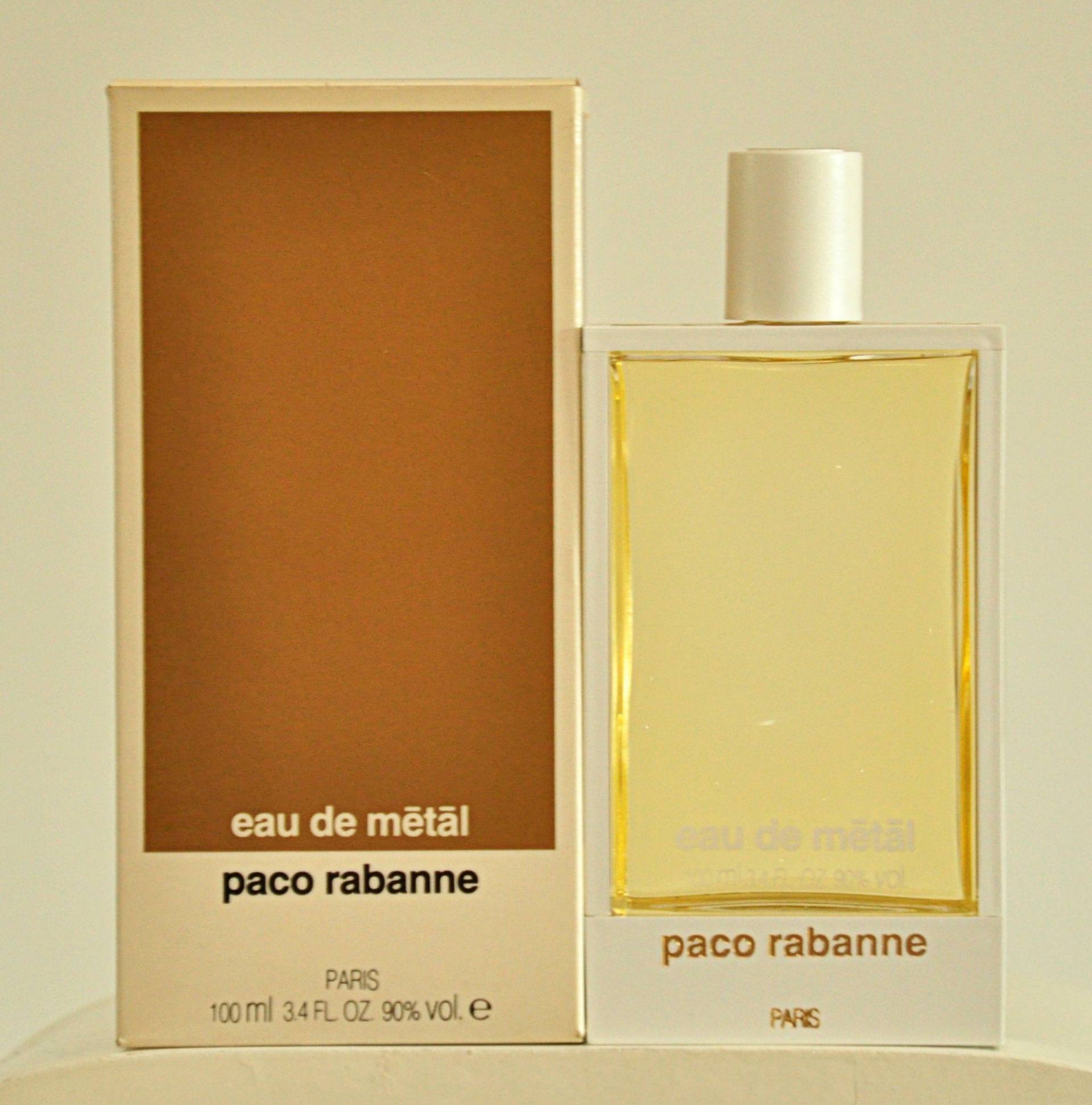 Paco Rabanne Eau De Metal Toilette Edt 100 Ml Splash No Spray Damenparfüm Sehr Selten Vintage 1986 Paco Rabanne Eau De Metal Toilette Edt 100 Ml Splash No Spray Damenparfüm Sehr Selten Vintage 1986 von Etsy - YourVintagePerfume