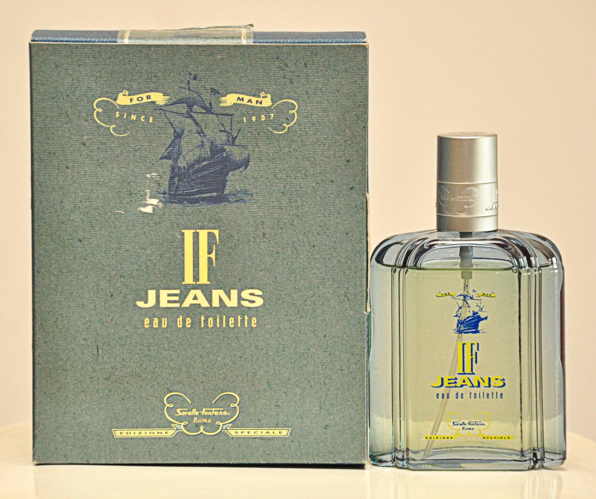 Sorelle Fontana If Jeans Für Mann Special Edition Eau De Toilette Edt 100Ml Spray Parfüm Man Rare Vintage 2000 von Etsy - YourVintagePerfume