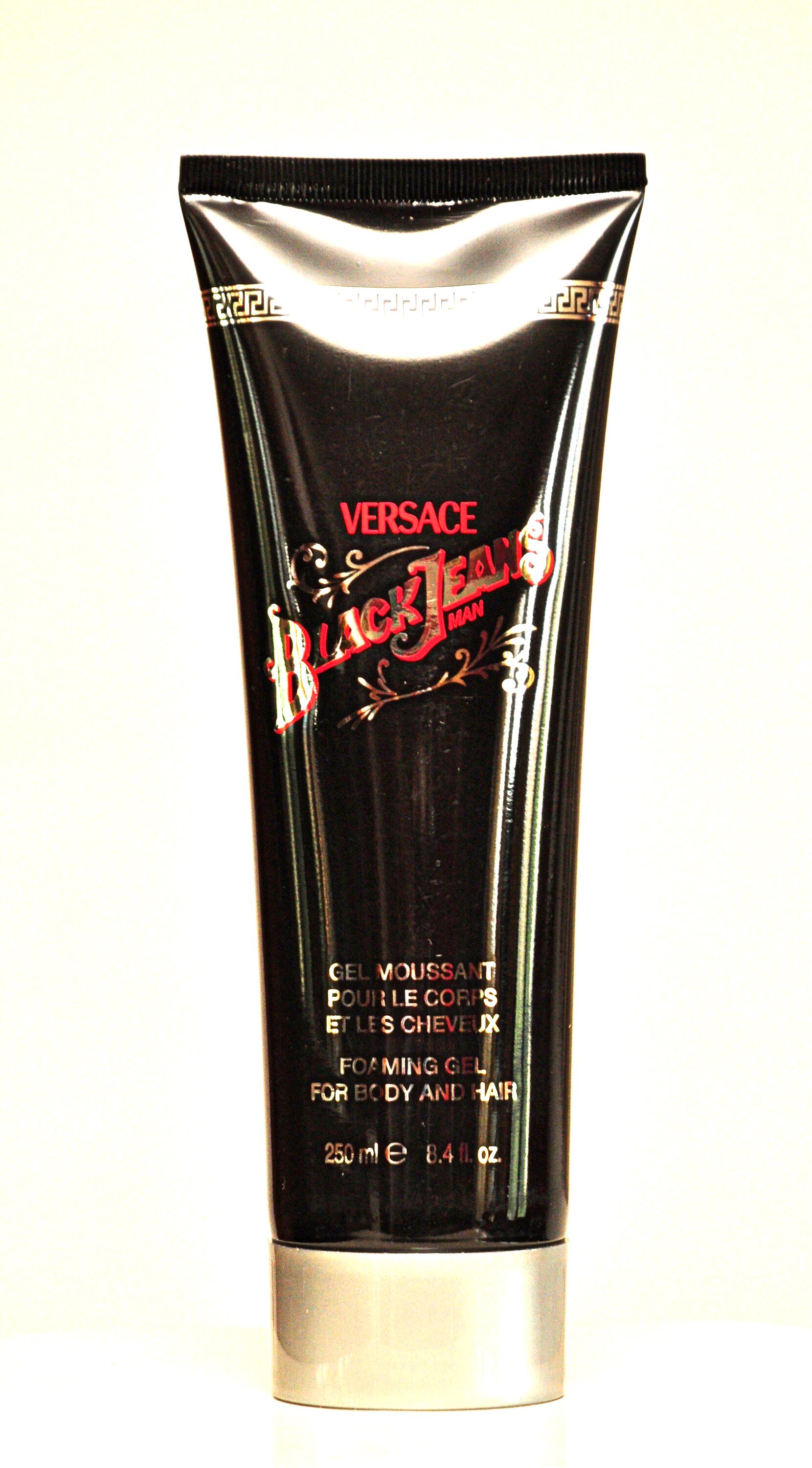 Versace Black Jeans Man Gel Moussant Für Körper Und Haare, 250 Ml, Selten, Vintage, 1997 Versace Black Jeans Man Gel Moussant Für Körper Und Haare, 250 Ml, Selten, Vintage, 1997 von Etsy - YourVintagePerfume