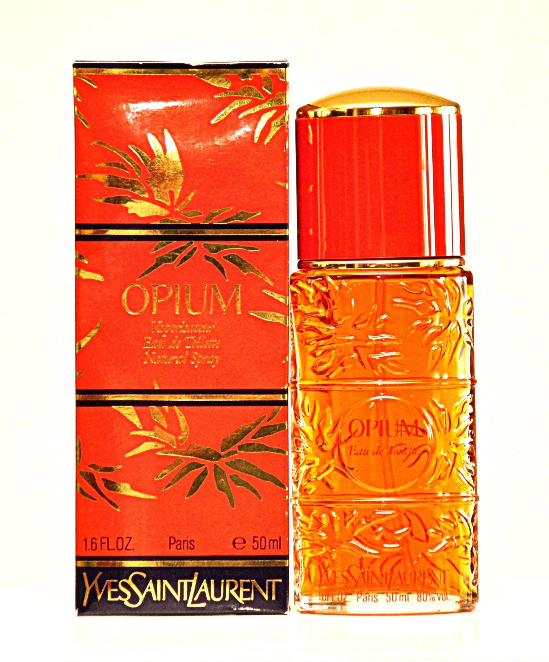 Yves Saint Laurent Opium Eau De Toilette Edt 50Ml Spray Parfüm Frau Sehr Selten Vintage 1977 Erste Version Pre Barcode von Etsy - YourVintagePerfume