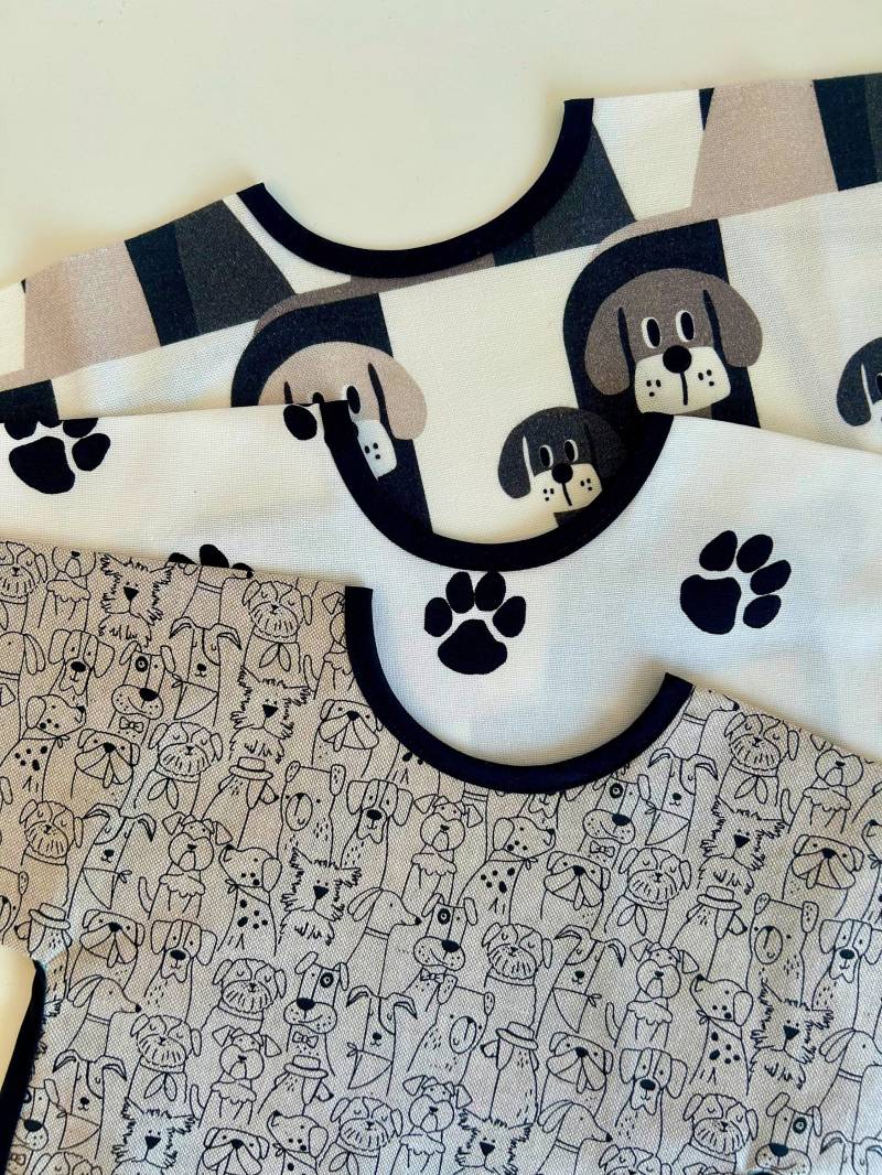 I Love Doggies - Langarm-Lätzchen Auf Wunsch Mit Name in 3 Größen von Etsy - Zababu