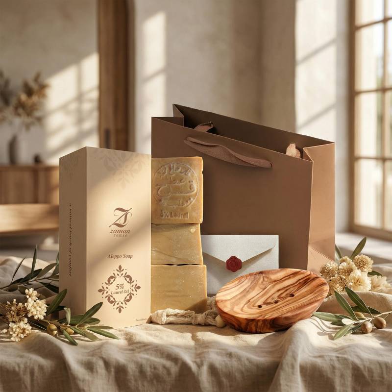 Aleppo Seife 5% Lorbeeröl Geschenkset | Seifenschale Olivenholz & Sisal Beutel Sanft Für Sensible Haut Geschenk Ihn/Sie Aleppo Seife 5% Lorbeeröl Geschenkset | Seifenschale Olivenholz & Sisal Beutel Sanft Für Sensible Haut Geschenk Ihn/Sie von Etsy - ZamanSense