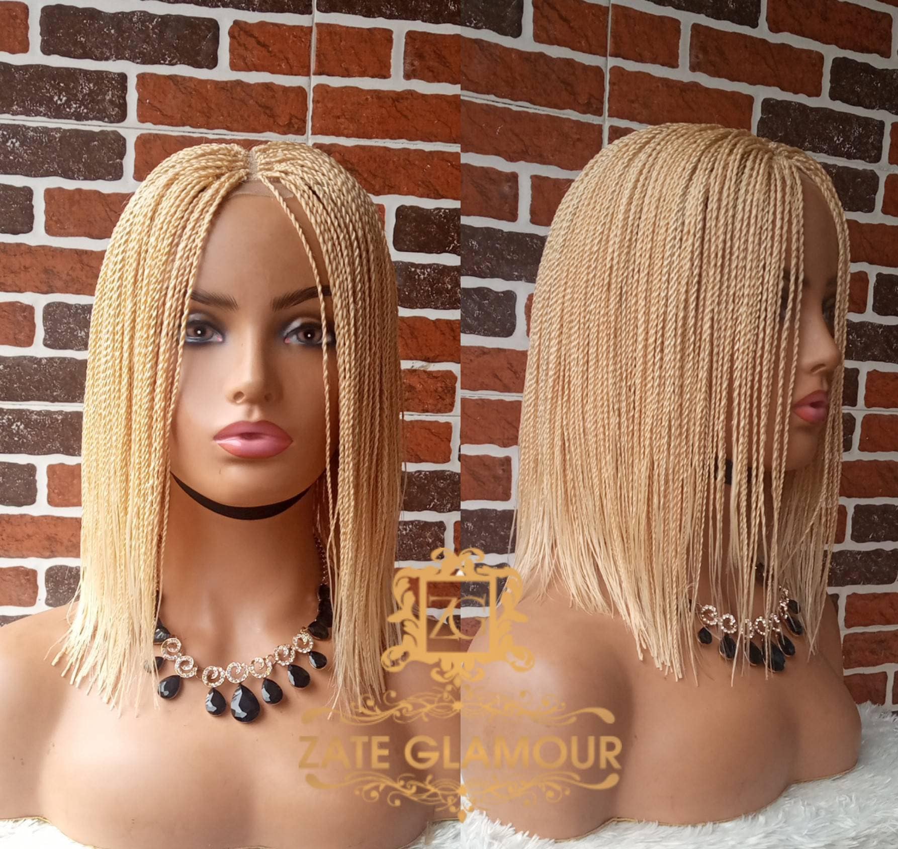 Versandfertig Micro Twist, Geflochtene Perücke, Stumpf Geschnittene Leichte Kurze Perücke Versandfertig Micro Twist, Geflochtene Perücke, Stumpf Geschnittene Leichte Kurze Perücke von Etsy - Zateglamourhair