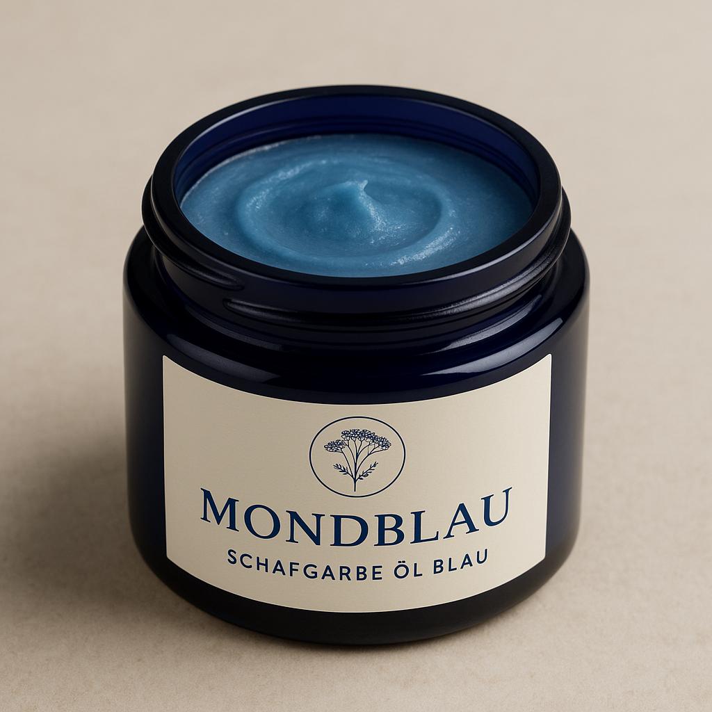 Mondblau Schafgarbenbalsam | Blaues Gesichtsbalsam Naturkosmetik, Hautberuhigend, Ritualpflege, Vegan von Etsy - Zauberkreuther
