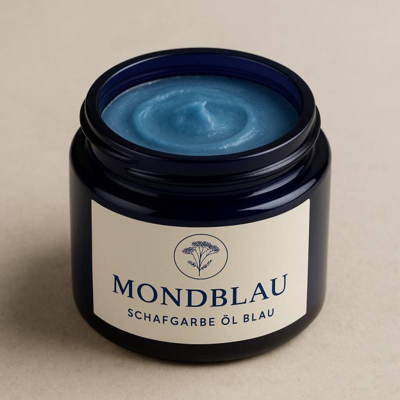 Mondblau Schafgarbenbalsam | Blaues Gesichtsbalsam Naturkosmetik, Hautberuhigend, Ritualpflege, Vegan von Etsy - Zauberkreuther