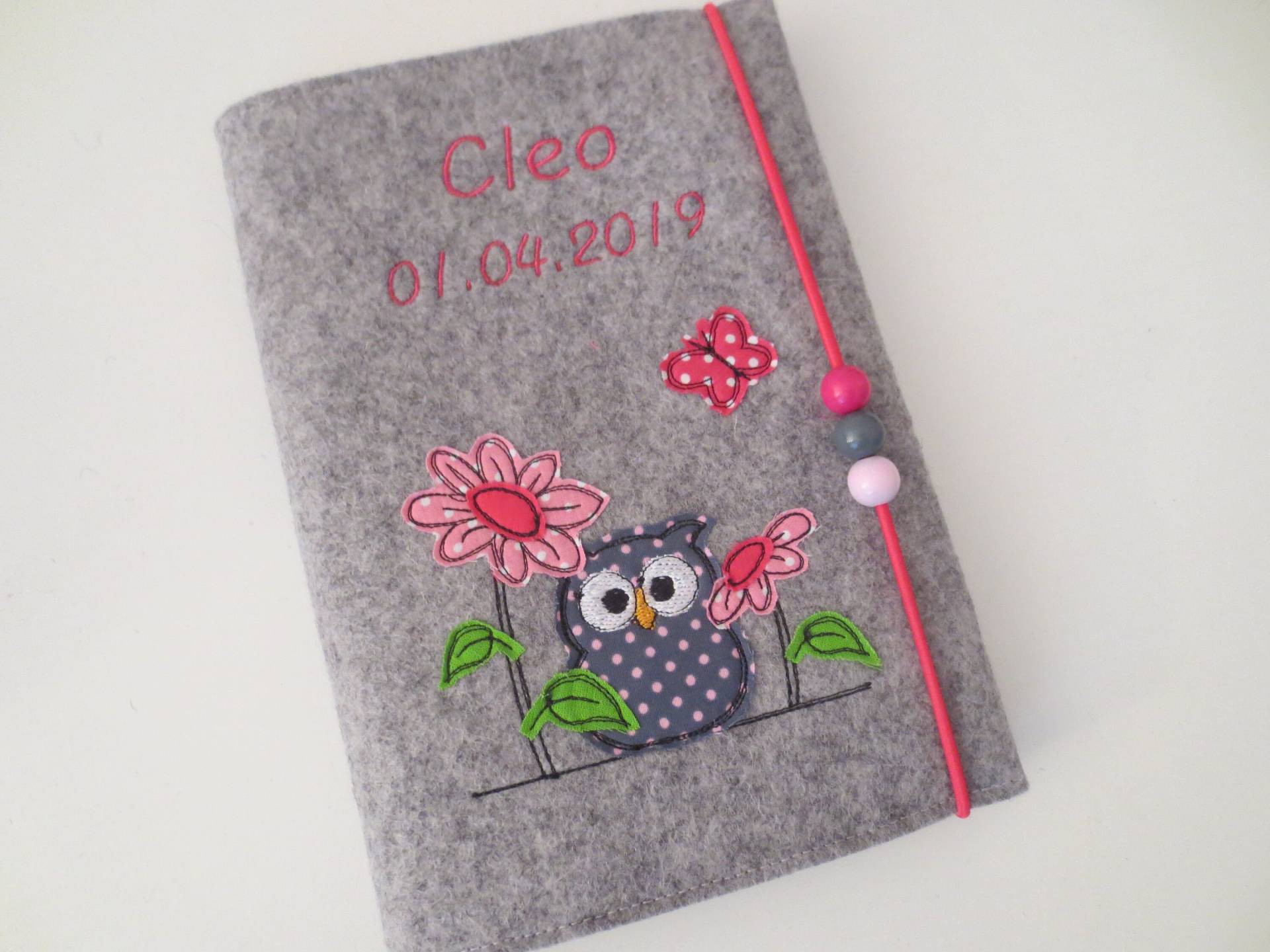 U Heft Hülle Aus Wollfilz Mit Impfpassfach "Eule" von Etsy - ZauberwerkemitHerz