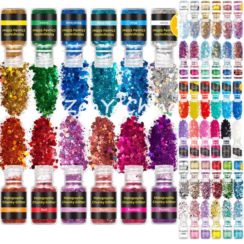 12 Boxen Bunte Pailletten Füllstoff Für Silikonform Nail Art Sticker Flash Powder Schimmerndes Pulver Zum Gießen Aus Resin von Etsy - ZenYaChina