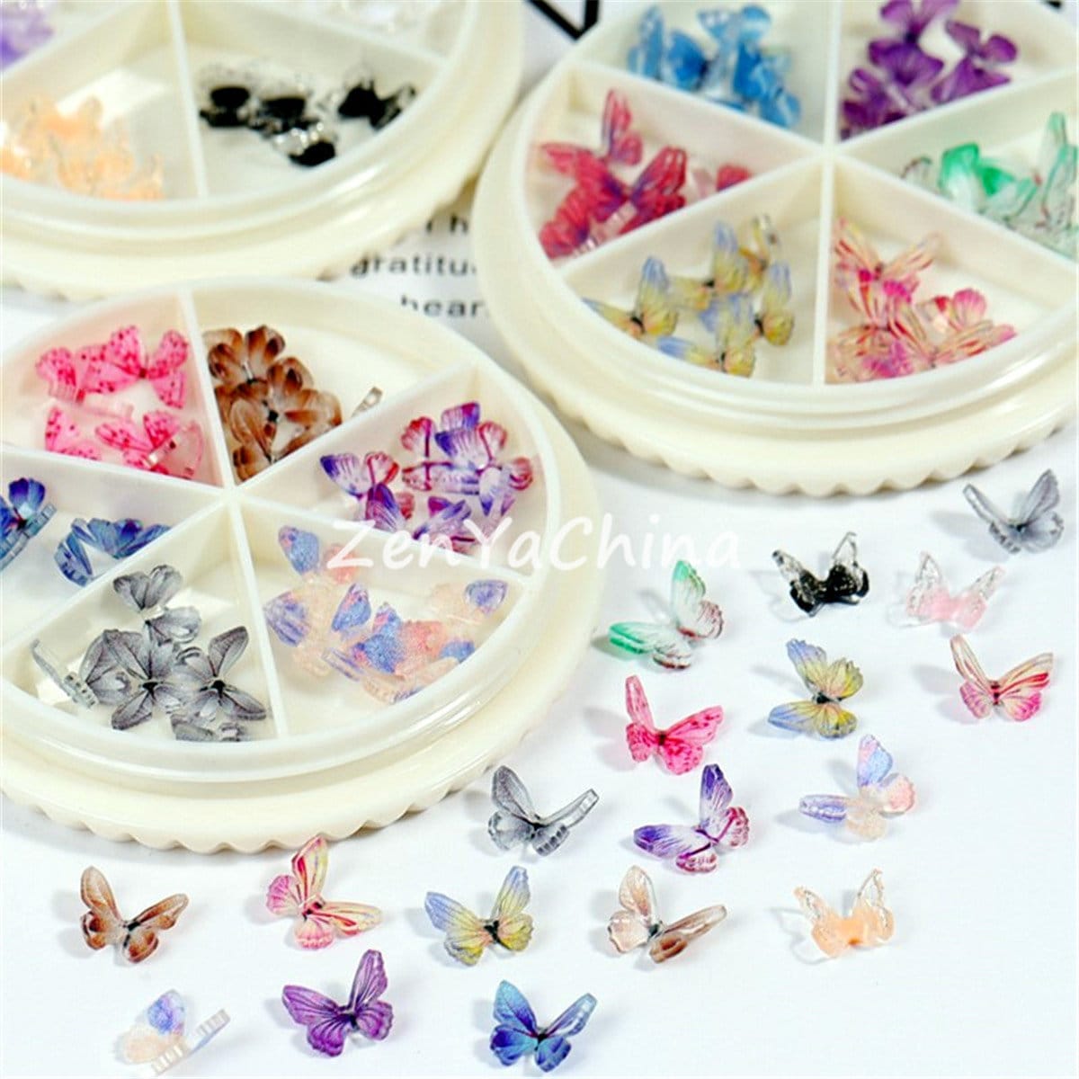 30 Stück Mischacryl Tiny Butterlfy Als Füllstoff Für Nail Art Gießharz Gießen Schmuckherstellung Komponenten Charms Bastelmaterial Sticker von Etsy - ZenYaChina