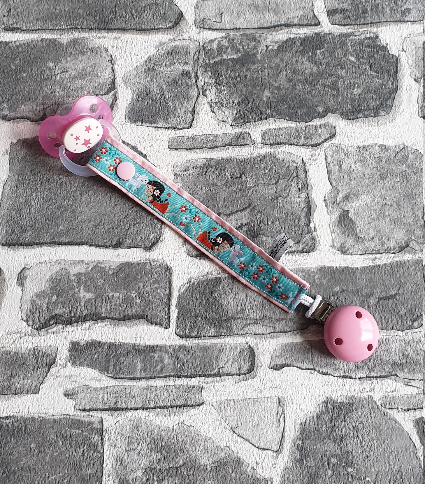 Schnullerband/Schnullerkette Mädchen Schnullerband/Schnullerkette Mädchen von Etsy - ZikZakZugenaeht