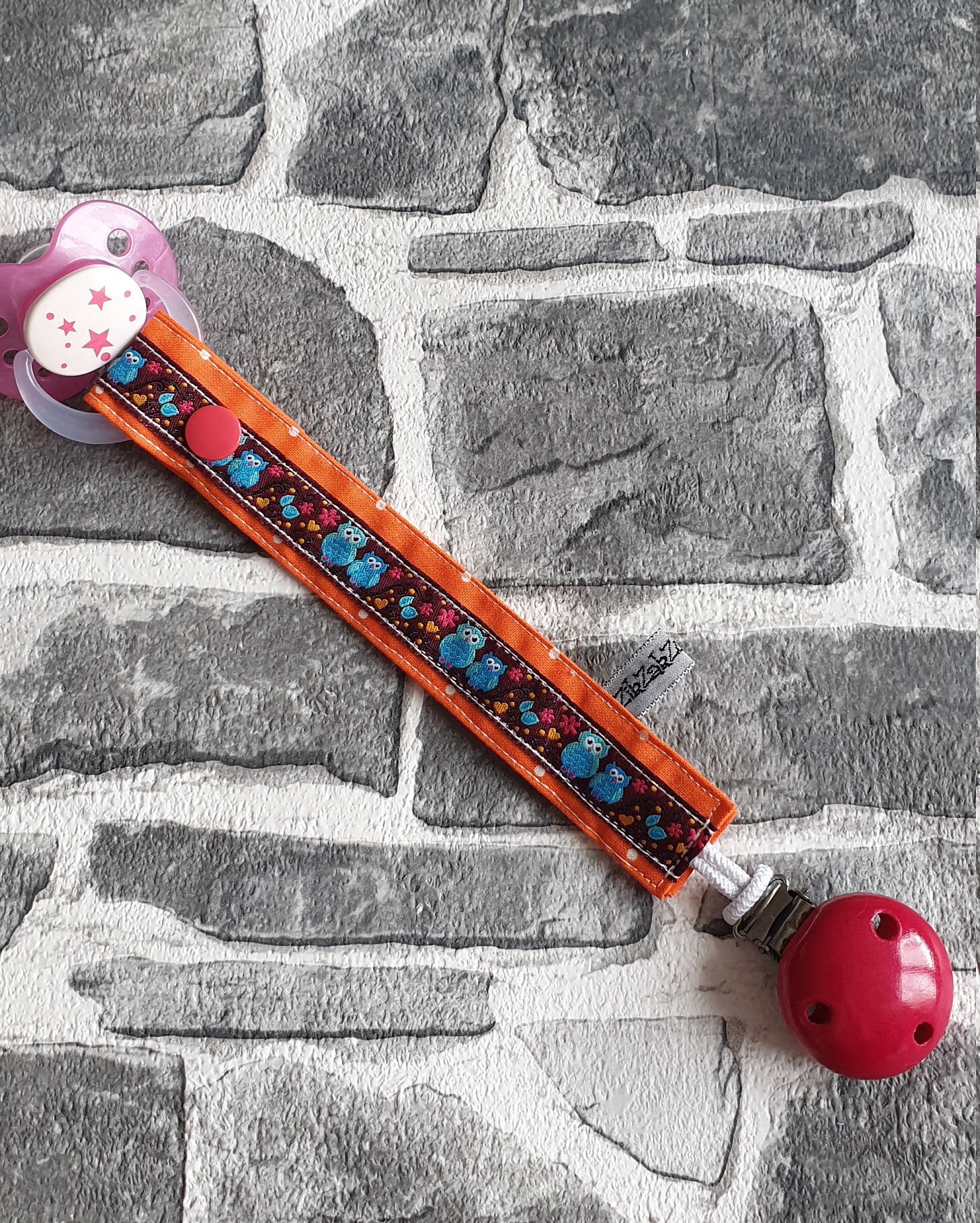 Schnullerband/Schnullerkette Vogel Schnullerband/Schnullerkette Vogel von Etsy - ZikZakZugenaeht