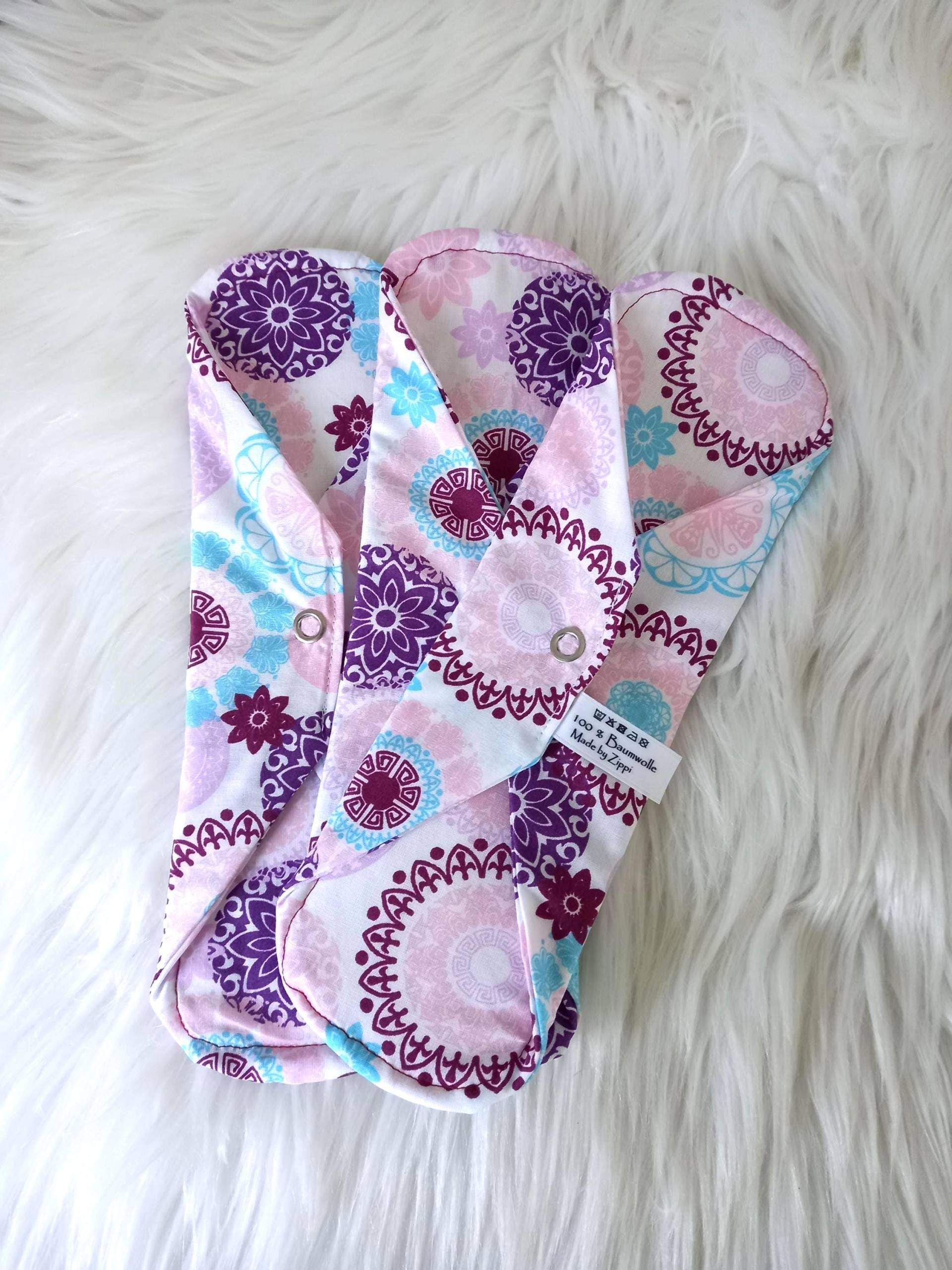 Binden Im 3Er Set Mit Oder Ohne Pu Schicht Mandala Lila Rosa Zero Waste von Etsy - ZippisNaehatelier