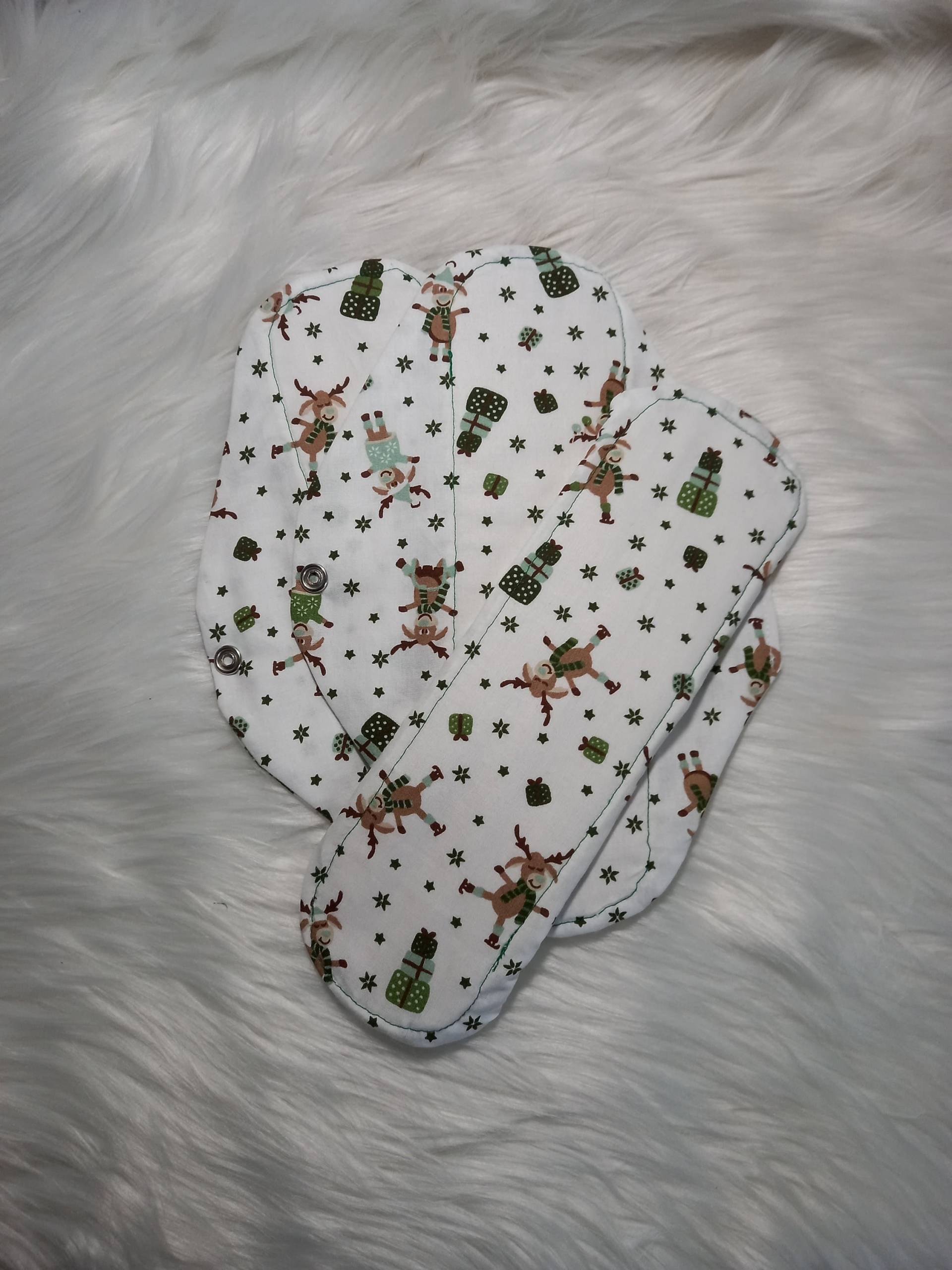 Weihnachtliche Binden, Elche, Saisoneinlagen, Mit Od. Ohne Pu-Schicht Set 3 Stück Monatseinlagen Zero Waste Nachhaltig Und Regional Weihnachtliche Binden, Elche, Saisoneinlagen, Mit Od. Ohne Pu-Schicht Set 3 Stück Monatseinlagen Zero Waste Nachhaltig Und Regional von Etsy - ZippisNaehatelier