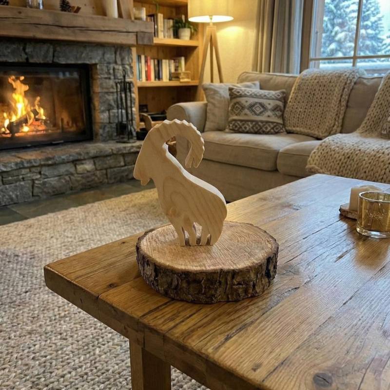 Alpen-steinbock Auf Zirbenholzast - Gefertigt Im Allgäu Alpen-steinbock Auf Zirbenholzast - Gefertigt Im Allgäu von Etsy - Zirbenvielfalt