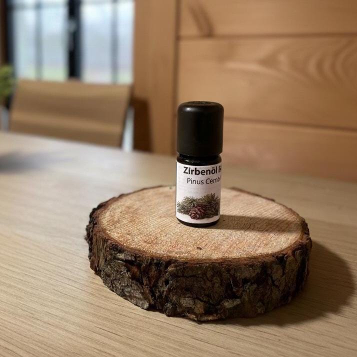 Zirbenast-Scheibe Aus Tirol | 2, 5mm Stark, Ø10-15cm - 5Ml Bio-Zirbenöl Wahlweise Dazu Versand Dem Allgäu von Etsy - Zirbenvielfalt