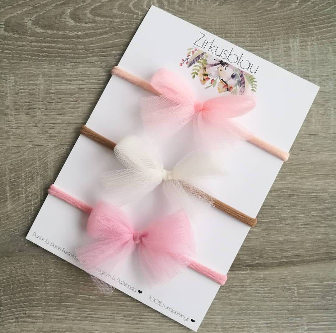 Haarband 18 Farben Tüllschleife Haarband 18 Farben Tüllschleife von Etsy - Zirkusblau