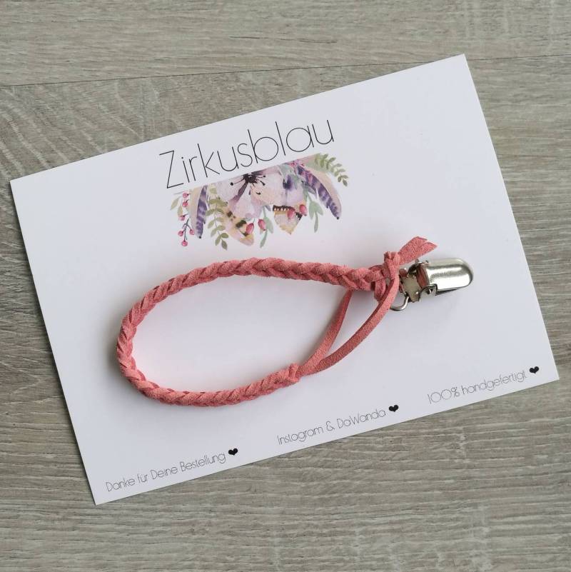 Schnullerband 26 Farben Kunstleder Geflochten Schnullerband 26 Farben Kunstleder Geflochten von Etsy - Zirkusblau