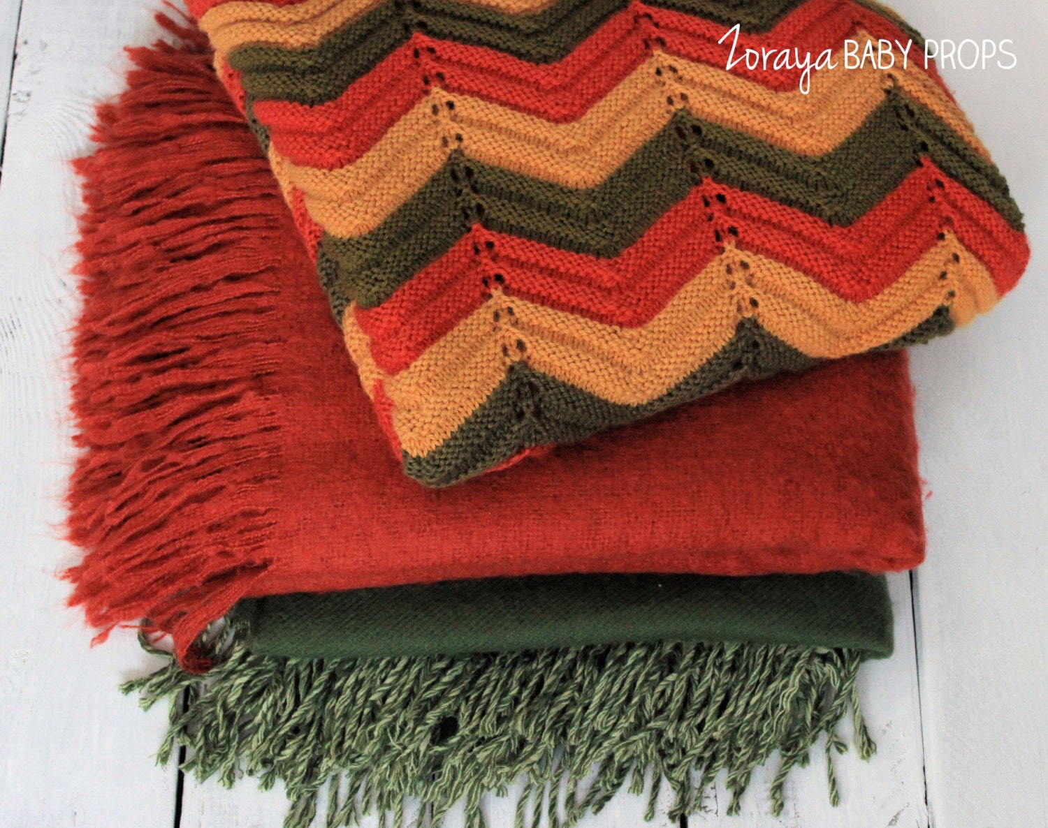 Gestrickte Baby Decke Weicher Vintage Afghan, Herbstfarben Überwurf Gestrickte Baby Decke Weicher Vintage Afghan, Herbstfarben Überwurf von Etsy - ZorayaBabyProps