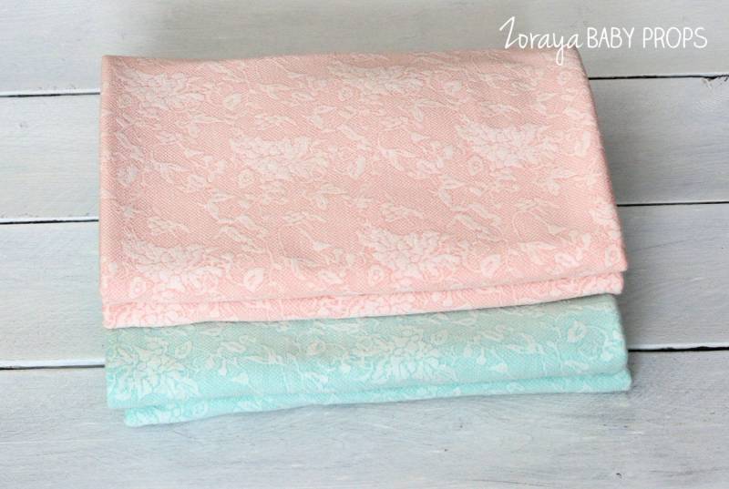 Pfirsich Mint Lace-Knit Baby Fotografie Backdrops Mit Raffhalter Pfirsich Mint Lace-Knit Baby Fotografie Backdrops Mit Raffhalter von Etsy - ZorayaBabyProps