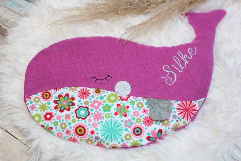 Kreiere Dein Kirschkernkissen Wärmekissen " Kleiner Wal von Etsy - ZuckersuessDesign