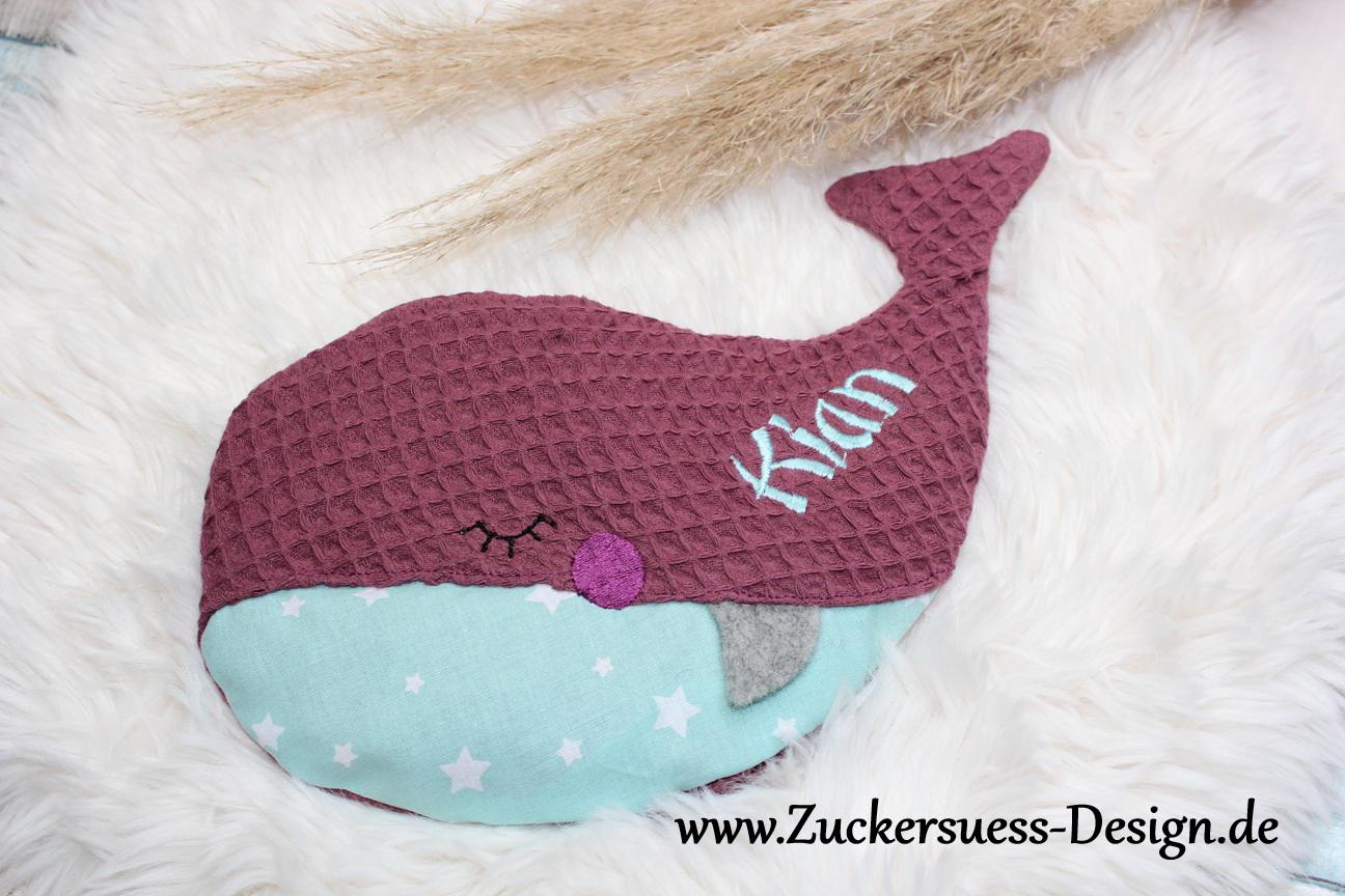 Kreiere Dein Kirschkernkissen Wärmekissen " Kleiner Wal von Etsy - ZuckersuessDesign