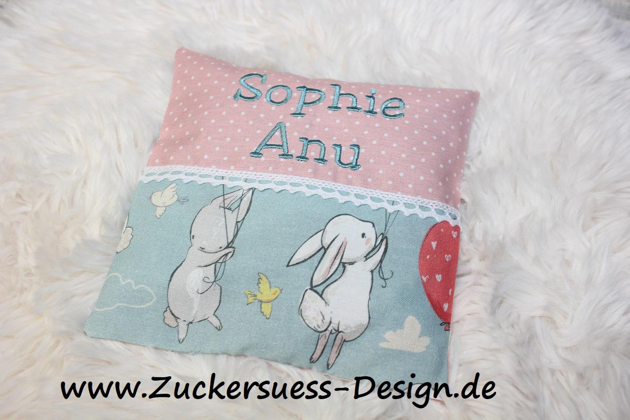 Kreiere Dein Kirschkernkissen Wärmekissen " Name" von Etsy - ZuckersuessDesign