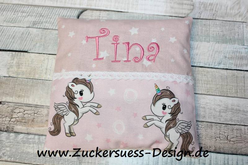 Kreiere Dein Kirschkernkissen Wärmekissen " Name" von Etsy - ZuckersuessDesign