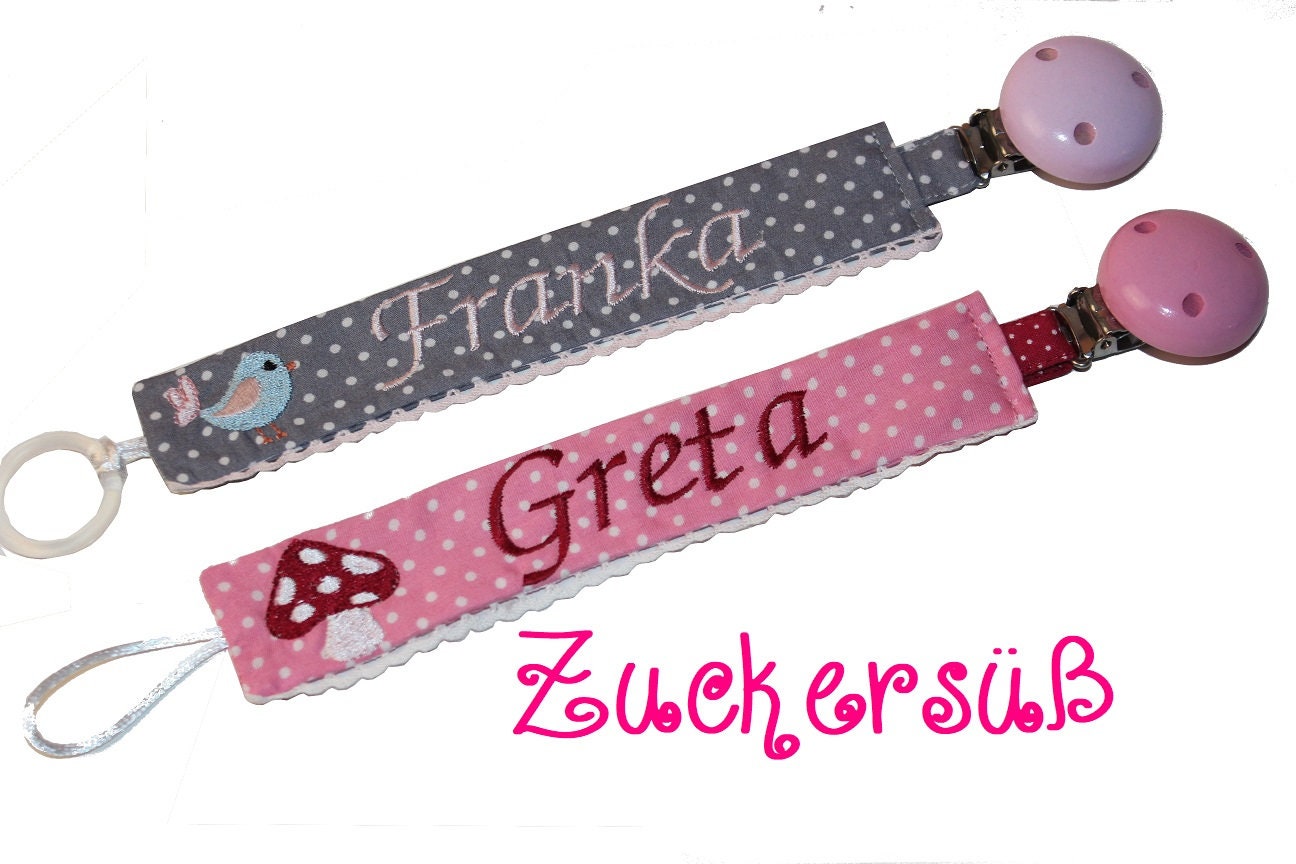 Kreiere Dein Schnullerband Mit Namen Kreiere Dein Schnullerband Mit Namen von Etsy - ZuckersuessDesign