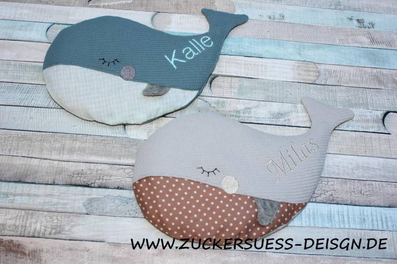 Kreiere Dein Wärmekissen " Kleiner Wal von Etsy - ZuckersuessDesign