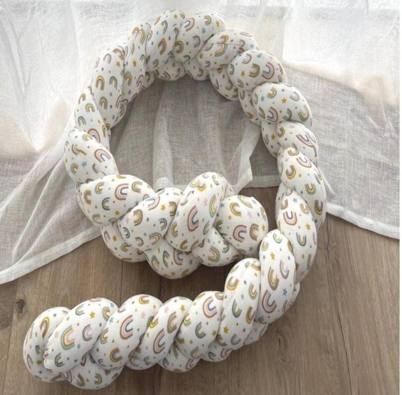 Wickeltisch Umrandung, Geflochtene Schutzrolle, Musselin Regenbogen Wickeltisch Umrandung, Geflochtene Schutzrolle, Musselin Regenbogen von Etsy - ZuckersuesseIdeen