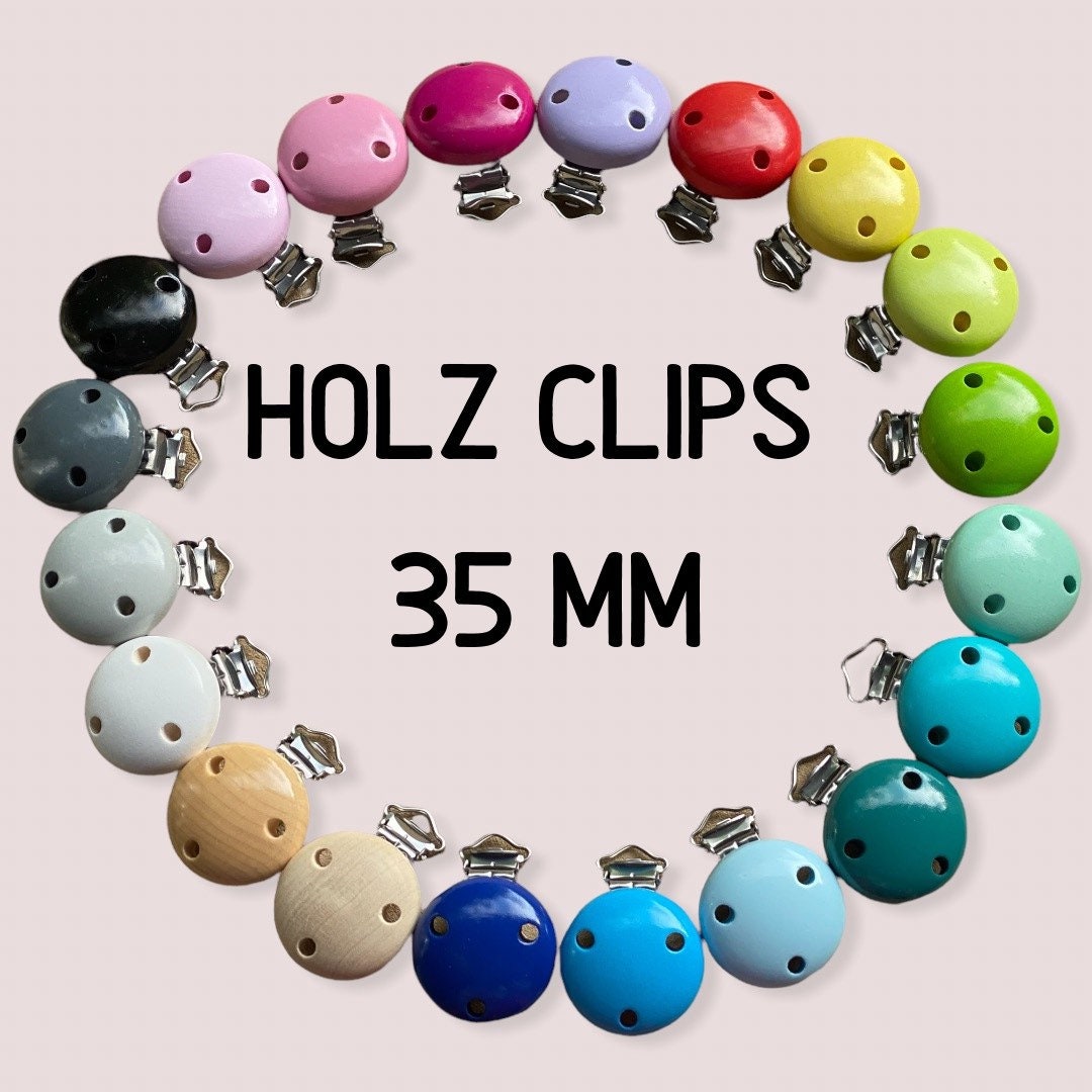 Schnullerclip Holz 35 Mm Schnullerclip Holz 35 Mm von Etsy - ZwergalshopDE