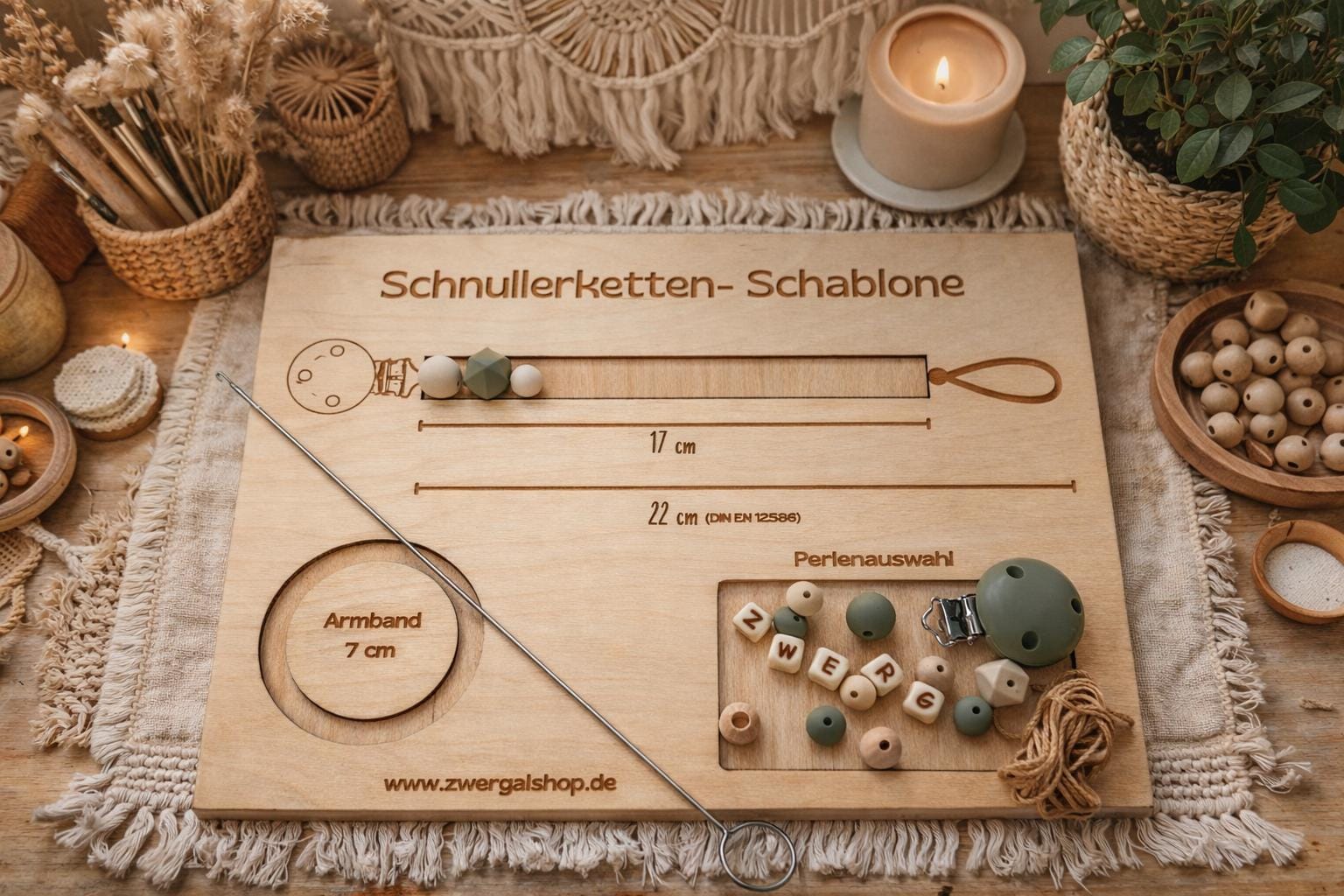 Schnullerketten-Schablone Aus Holz A4 - Normgerechtes Hilfsmittel Din von Etsy - ZwergalshopDE