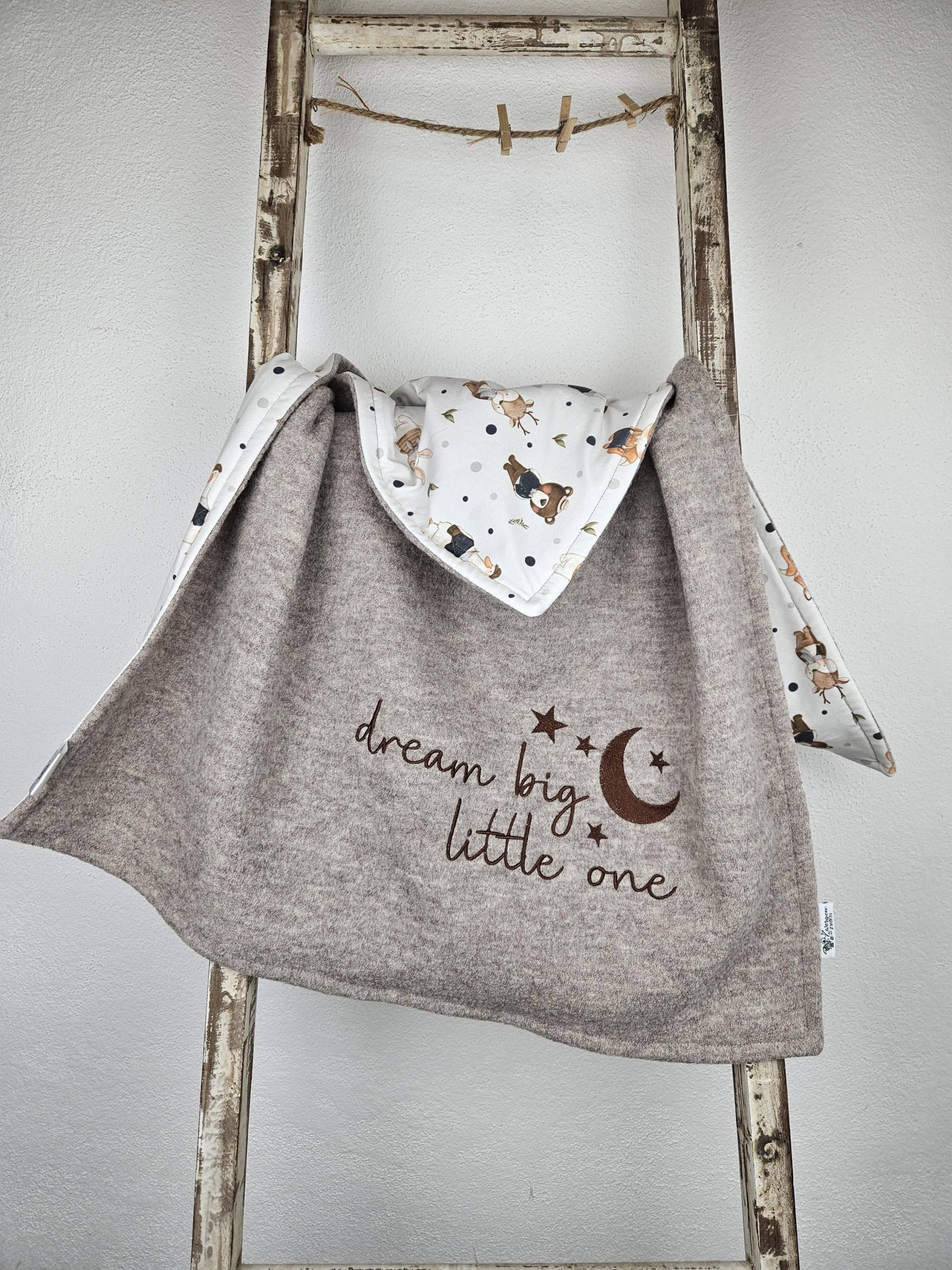 Babydecke Aus Wolle | Dream Big Little One Walkdecke 100x70cm Personalisierbar Stickerei Schurwolle Babygift Babydecke Aus Wolle | Dream Big Little One Walkdecke 100x70cm Personalisierbar Stickerei Schurwolle Babygift von Etsy - ZwergenZwirn