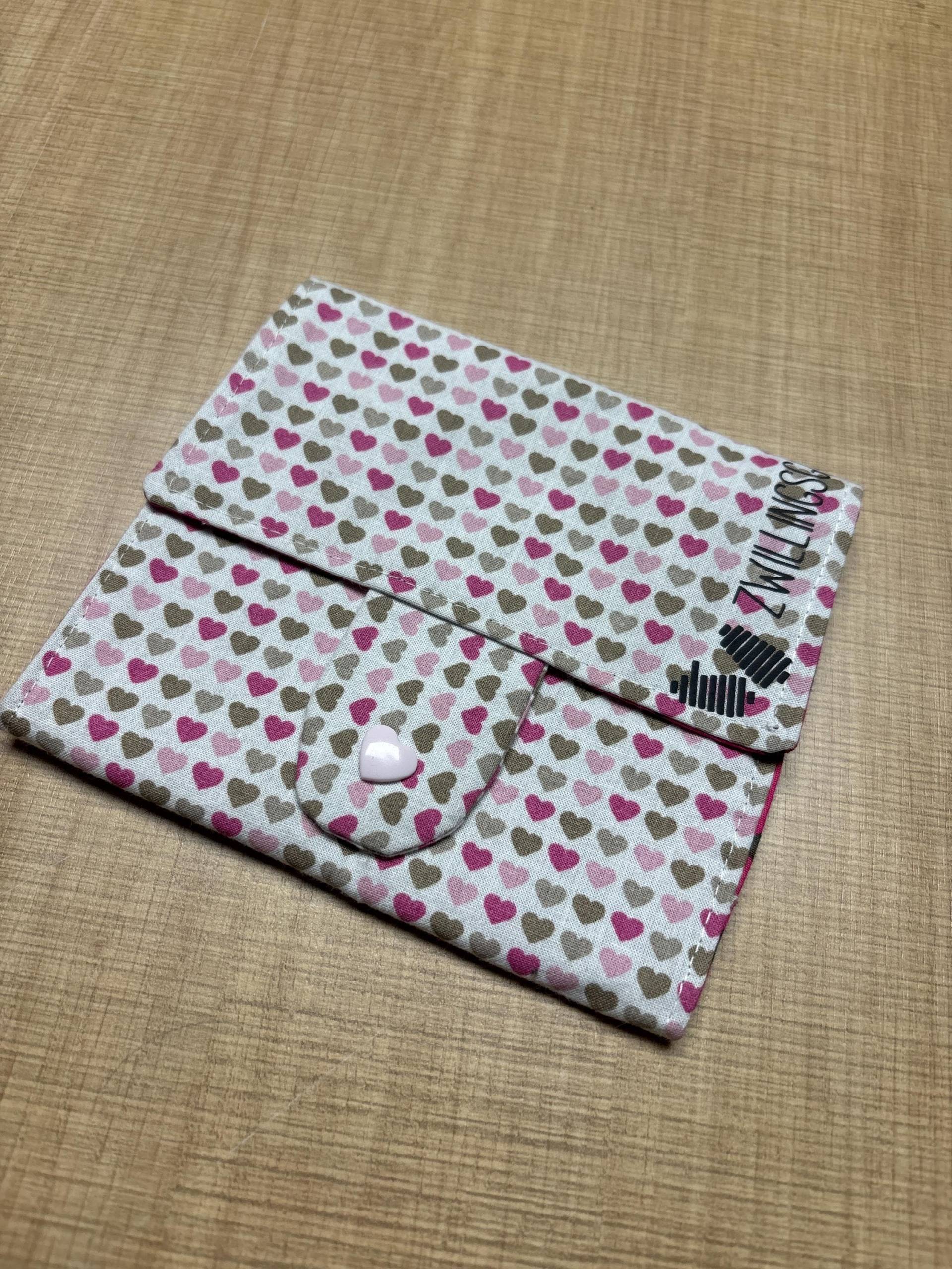 Großes Spangenmäppchen" Herzen" Kinder, Hair Clamp, Travel, Unterwegs von Etsy - Zwillingsgarn