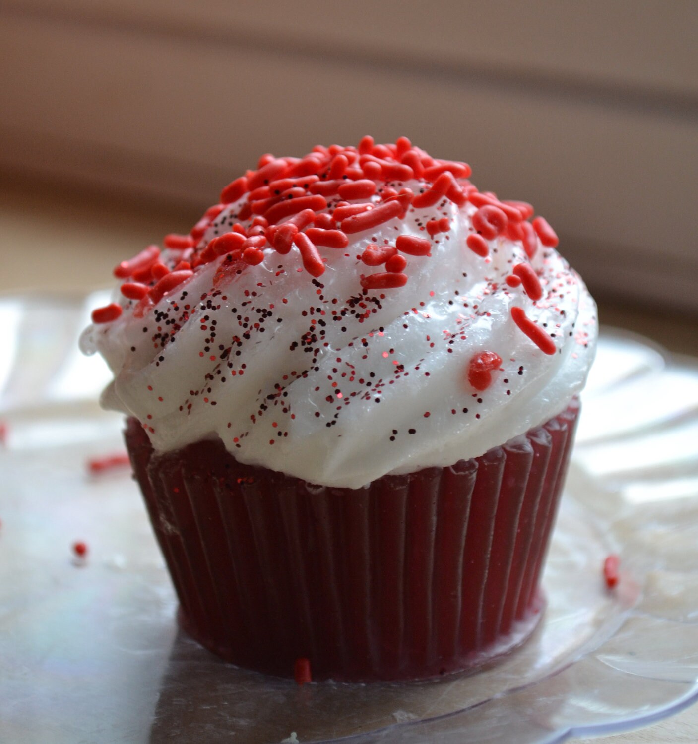 Cupcake Seife - Red Velvet Urlaubsgeschenk Fake Food Dessert Vegane Weihnachtsseife von Etsy - ajsweetsoap