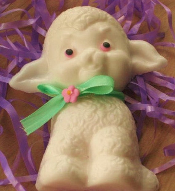 Kinderseife - Weiße Schokolade Alyssa Hatte Ein Kleines Lamm Frühlingsseife Neuheitsseife Babyparty Gastgeschenk von Etsy - ajsweetsoap