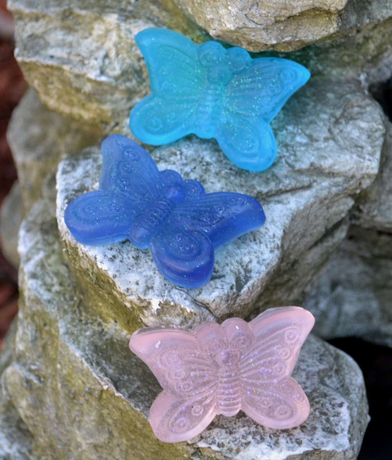 Schmetterling Vegan Seife Set - Frühlingsseife Neuheit Geschenk Muttertag Für Sie Großmutter Frühling von Etsy - ajsweetsoap