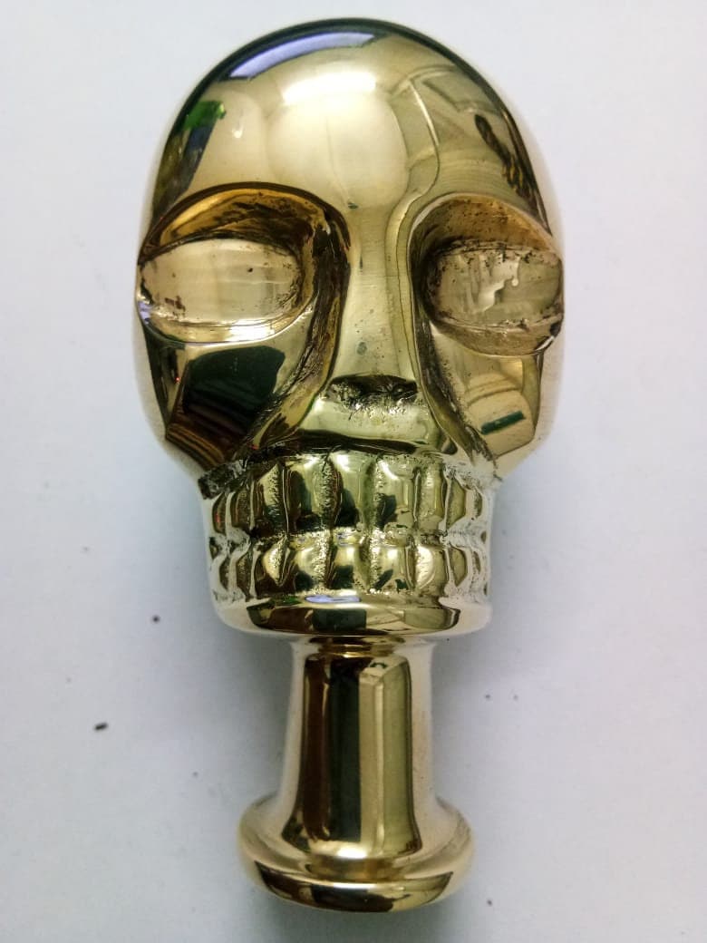 Massiver Messing Griff Mit Totenkopf Gesicht Für Gehstock von Etsy - ancestorantiques