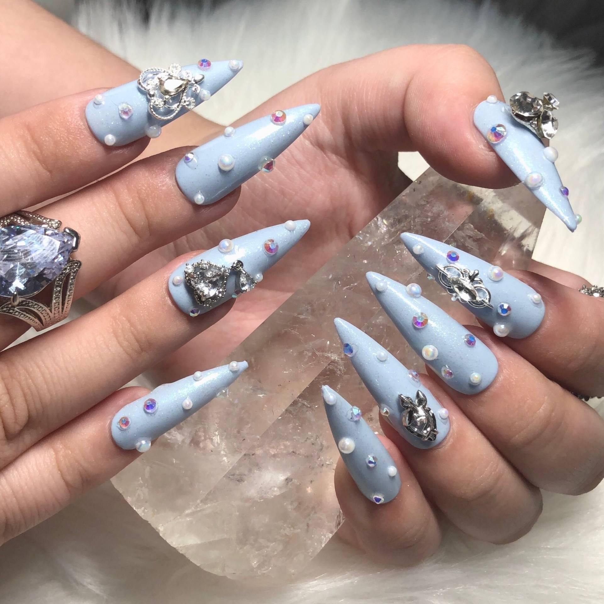 stiletto Baby Blau Glitter Kristall Drücken Sie Auf Die Nägel Prinzessin Quitte - Abschlussball-Abschluss 2025 stiletto Baby Blau Glitter Kristall Drücken Sie Auf Die Nägel Prinzessin Quitte - Abschlussball-Abschluss 2025 von Etsy - anjsnails