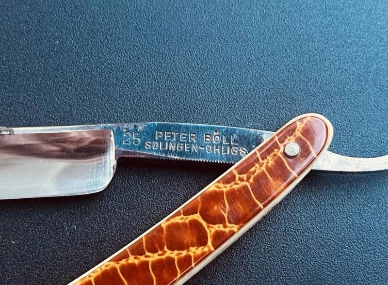 Antikes Rasiermesser Peter Böll Solingen, Nr. 25, Deutschland, Rarität von Etsy - HeinrichAntique