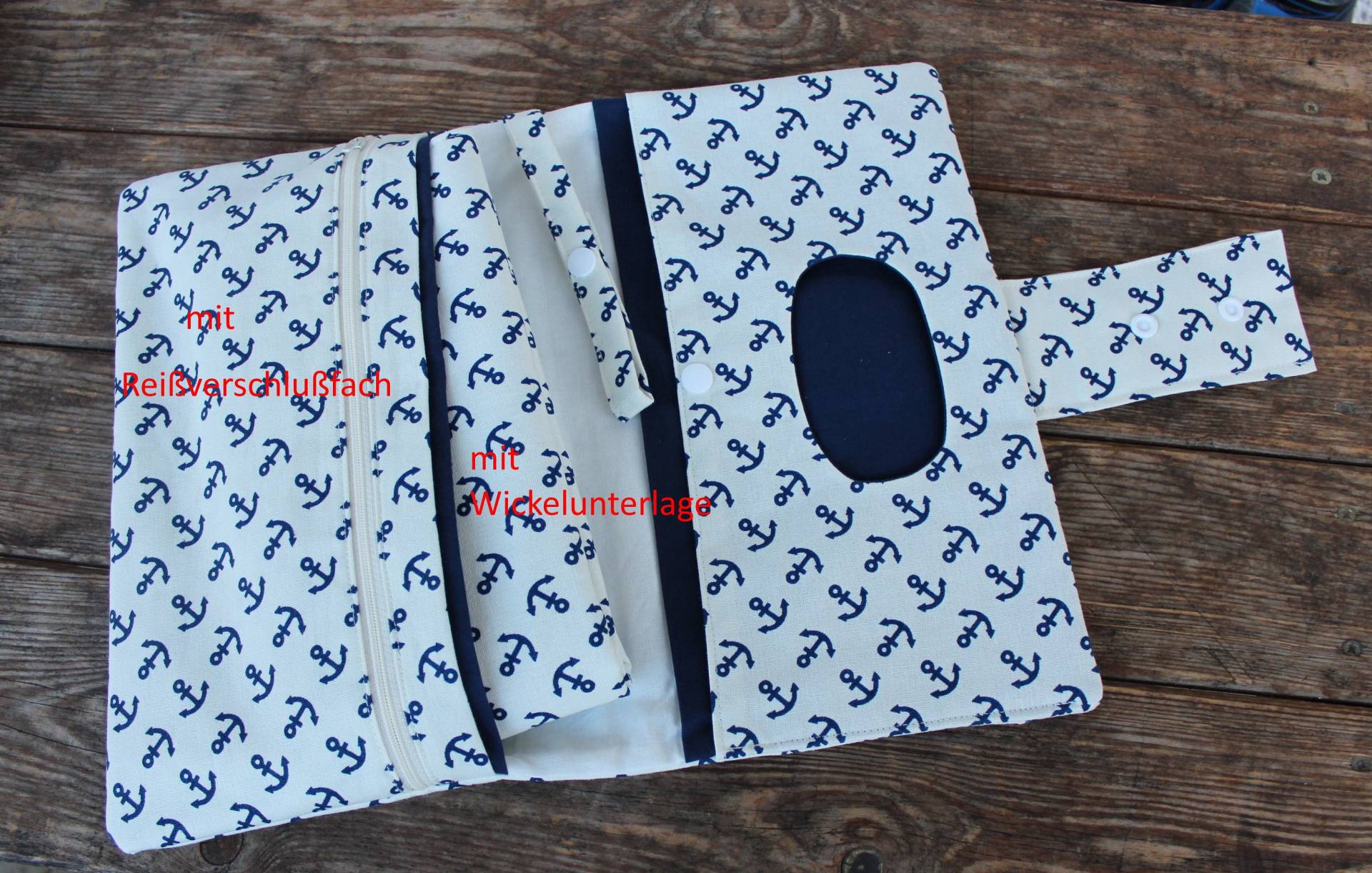 Art.nr.047 Windeltasche, Wickeltasche Xxl , Mit Anker Art.nr.047 Windeltasche, Wickeltasche Xxl , Mit Anker von Etsy - antjos