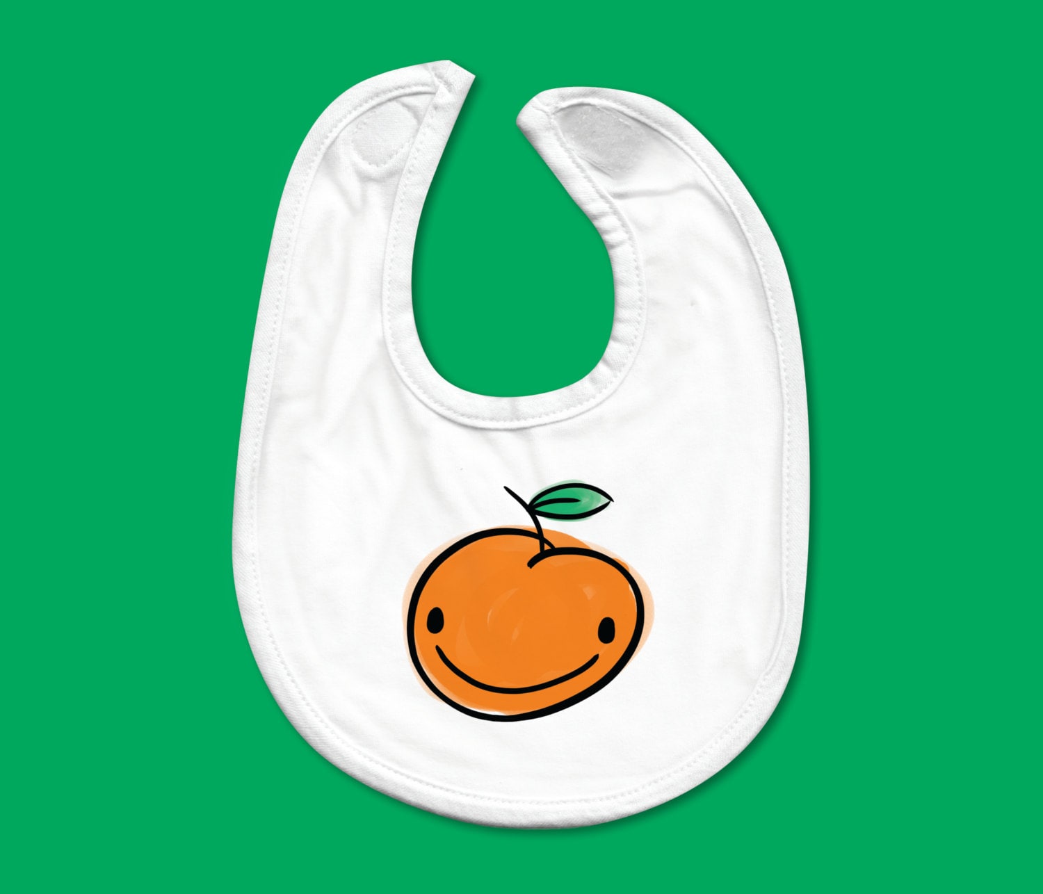 Baby Lätzchen - Cute Graphic Peach von Etsy - applejaxink