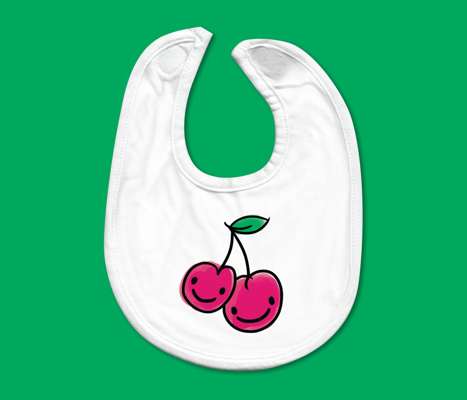 Baby Lätzchen - Niedliche Kirschen Motiv von Etsy - applejaxink