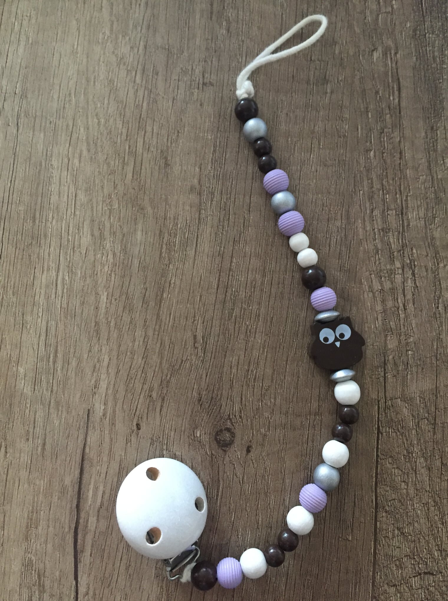 Schnullerkette Eulenfieber Schnullerkette Eulenfieber von Etsy - aprilhedgehogbbylove