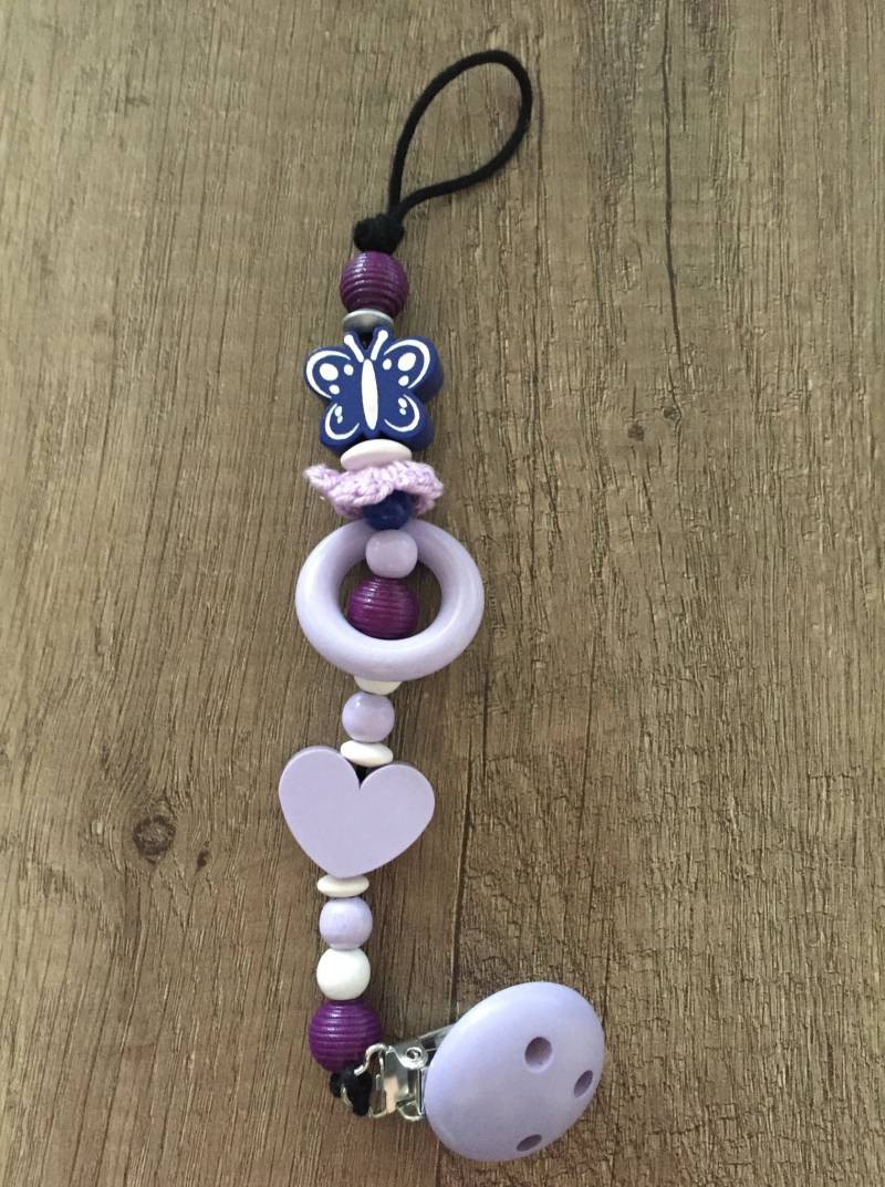 Schnullerkette Kleiner Schmetterling von Etsy - aprilhedgehogbbylove