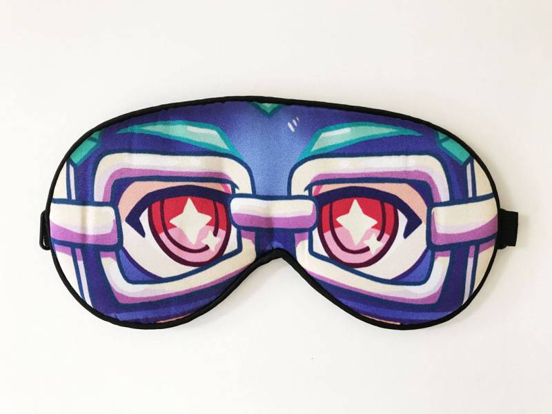 Ninjara & Spring Man Arms Seiden-Schlafmaske | Zusammenarbeit Mit Ysblreations von Etsy - astropill