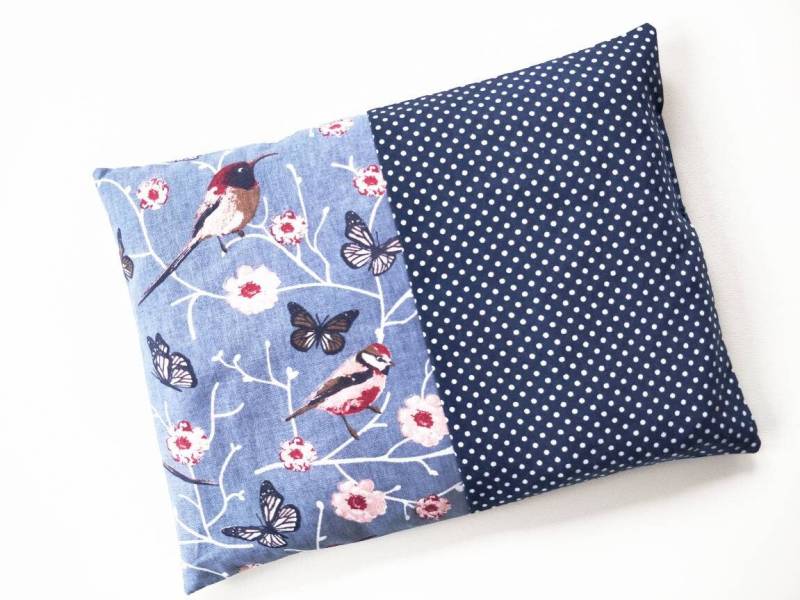 Kirschkernkissen, Wärmekissen, Punkte, Vögel von Etsy - atelierIZMA