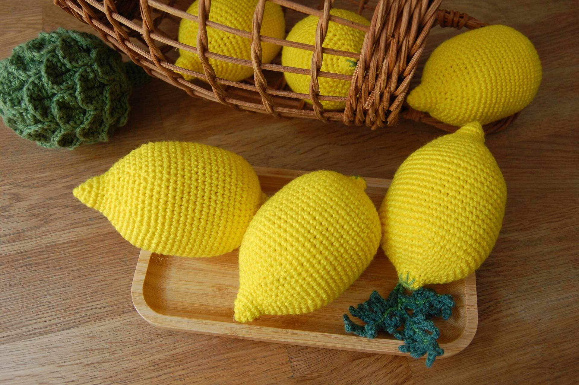 Crochet Lemon Lime | 1 Stück Spielen Essen Häkeln Gemüse Beißer Zähne Montessori Spielzeug Kinder Küche Für Kleinkinder von Etsy - austramora