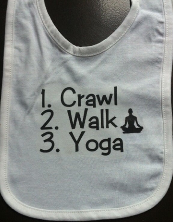 Baby Yoga Lätzchen Lustige Säugling Kleidung Krabbel Spaziergang Zukunft Lehrer von Etsy - baby1zmaker4u