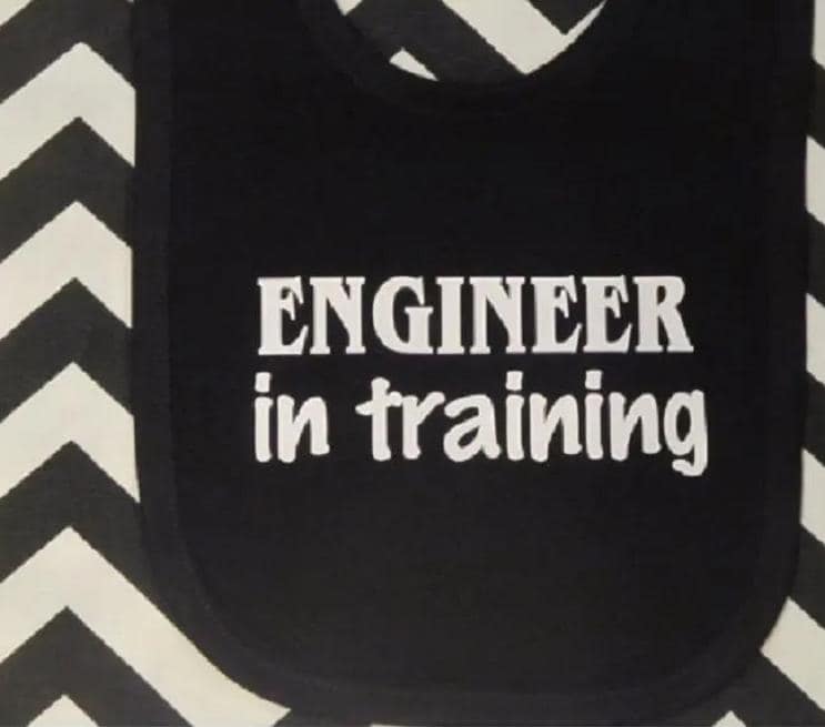 Engineer in Training Baby Lätzchen - Zukünftiger Ingenieur Kleidung Dusche Geschenk von Etsy - baby1zmaker4u